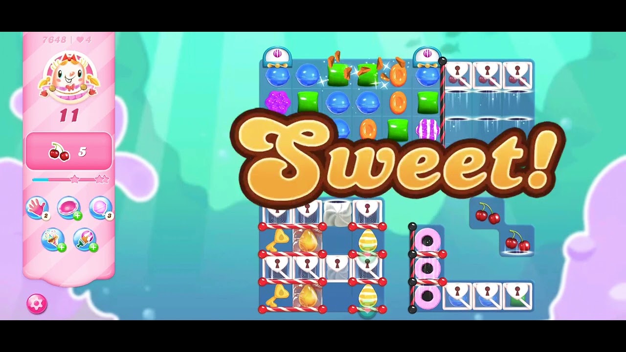 7648 level. candy crush saga. - YouTube