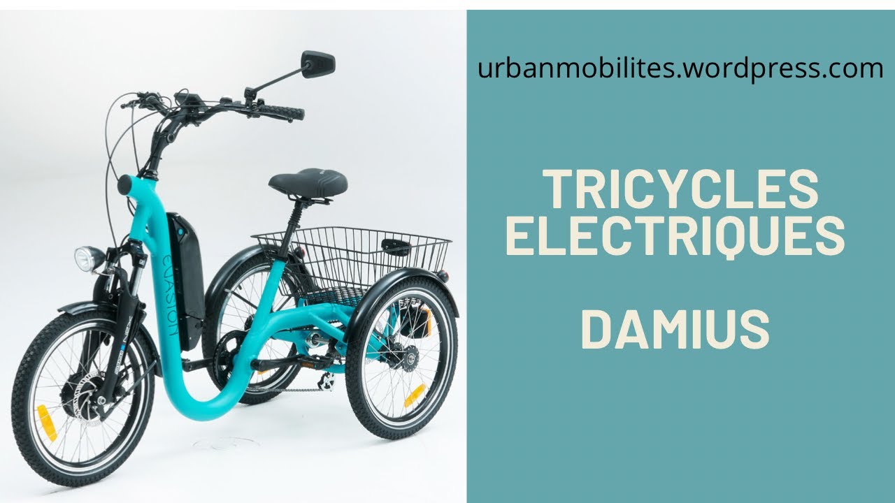 Tricycles électriques DAMIUS #urbanmobility #véloélectrique #tricycle # damius - YouTube