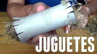 Juguetes caseros para conejos  DIY