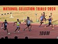 Chamod yodhasinghe  1st national selection trials  100m  heat  final races 