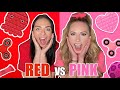 RED VS PINK FIDGET SHOPPING CHALLENGE ❤️💗 WITH NICHOLE JACKLYNE!