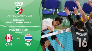 CAN vs. THA - Play Off 9-12 | Full Game | Men's U21 Volleyball World Champs 2021