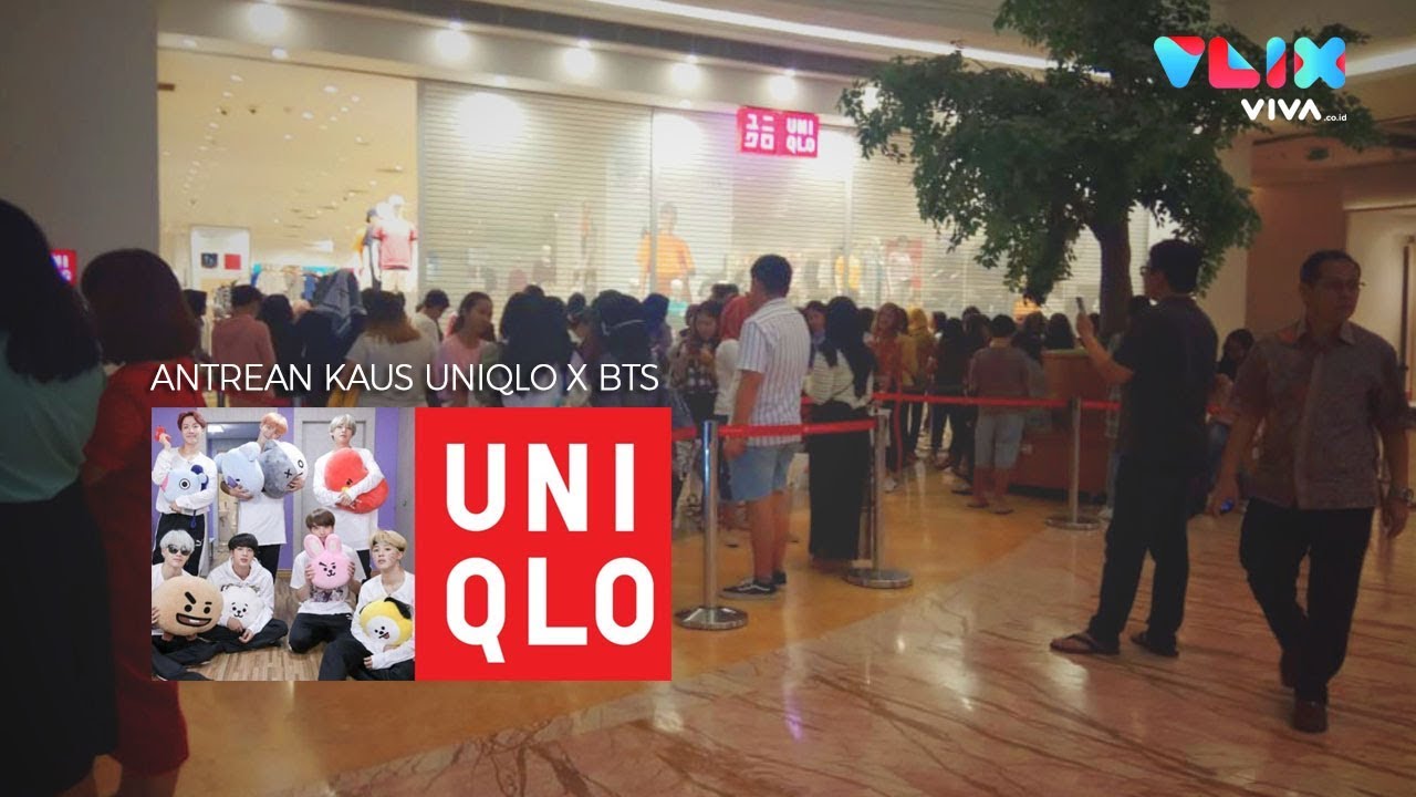giles coren VIRAL! Ricuh Antrean Kaus Uniqlo X BT21