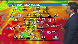 More Heat. More Mainly Dry Weather