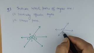 Vertically Opposite angles & Linear Pairs(@ComfortUrMaths)