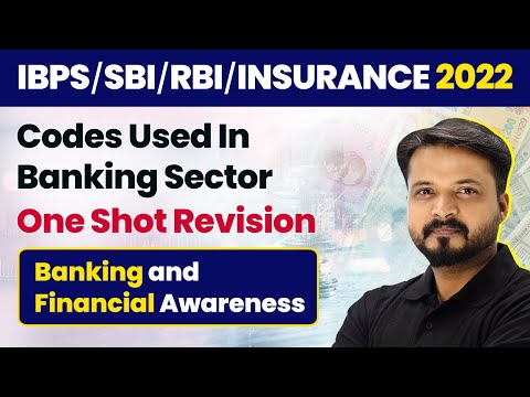Codes Used In Banking Sector - One Shot Revision | Banking Awareness | Foundation Course 2022