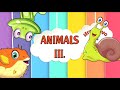 Puzzle for kids - animals - Duck, Donkey, Panda, Frog, Spider, Snail, Hedgehog, Seahorse, Kangaroo