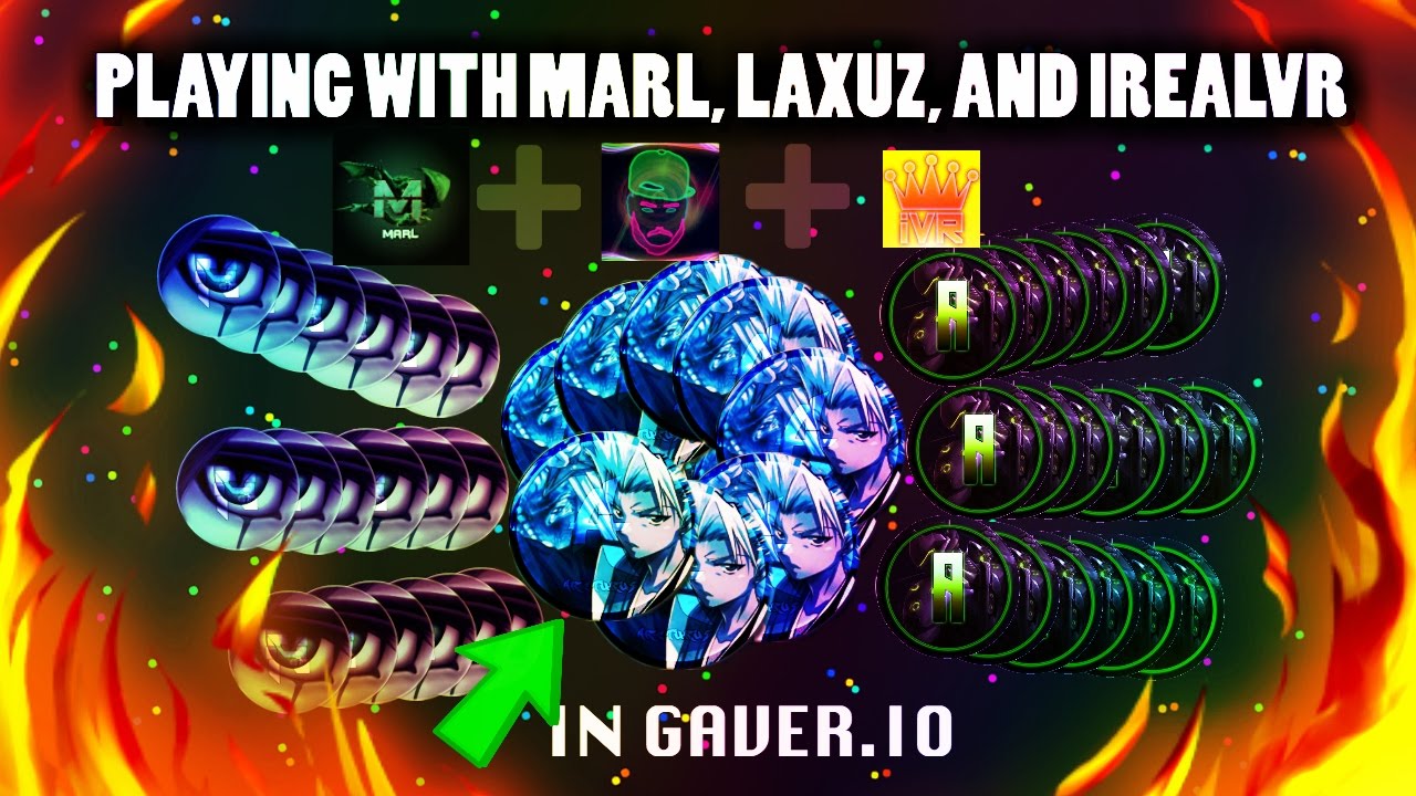 PLAYING WITH MARL, iREALVR, AND LAXUZ IN GAVER.IO! + EPIC BAITS IN NEW ULTRASPLIT GAME MODE