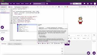 Session 1 Loan Interest calculator screenshot 2