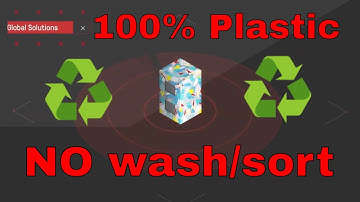 Recycle unsorted unwashed plastic into building materials ByFusion  Byblock | Solutions FAB Earth