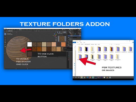 how to use blender texture folders addon