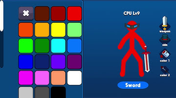 How to beat level 9 cpu with sword in supreme Duelist stickman