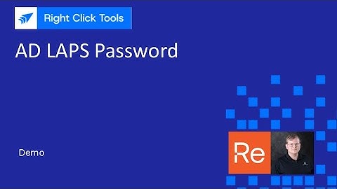 Right Click Tools: AD LAPS Password