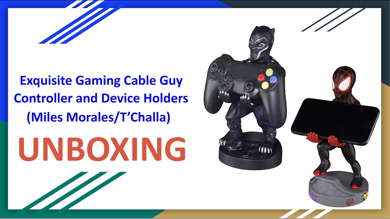 Exquisite Gaming Cable Guy Controller & Device Holders (Miles Morales/T'Challa) Unboxing