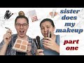 SISTER DOES MY MAKEUP (BADLY?!) | PART ONE