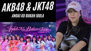 REACTION AKB48 \u0026 JKT48 - ANDAI KU BUKAN IDOLA !! #jkt48 #akb48