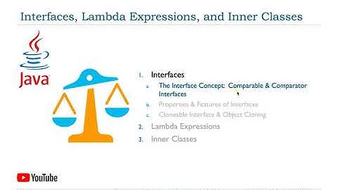 The Java Interface Concept:  Comparable & Comparator Interfaces (INFO404 chap02 section 1.a)