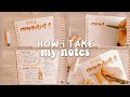 how i take my notes #1 | oneiric notes