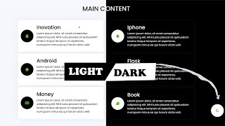 How to create a light to dark mode for HTML CSS & Vanilla Javascript 2021