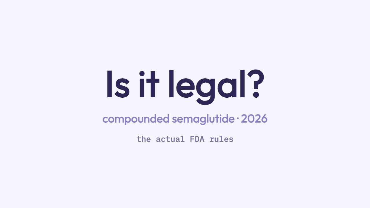 Is Compounded Semaglutide Legal in 2026? The Actual Rules