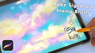 How to make Signature Stamp Brush in Procreate | Procreate Brush Tutorial