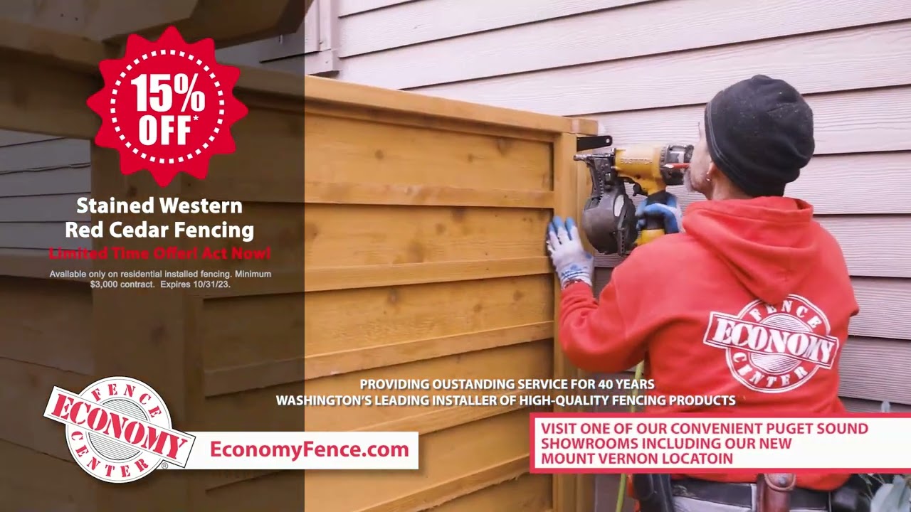 Economy Fence Center 15 Percent Off Red Cedar