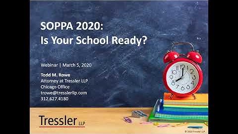 New SOPPA Rules for K-12 Schools - onShore Webinar March 5, 2020
