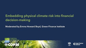 Embedding physical climate risk into financial decision-making