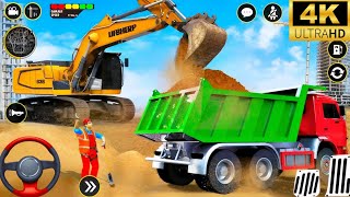 JCB Road Construction Game 🚧 Railroad Builder Simulator 3D | Gameplay Level 1-5 #1 Android Game