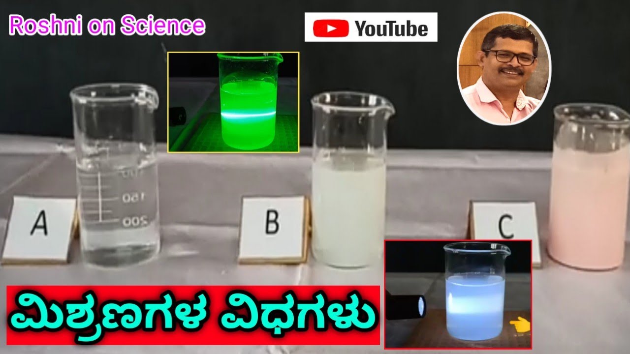 ಮಿಶ್ರಣದ ವಿಧಗಳು#9 ನೇ ತರಗತಿ ವಿಜ್ಞಾನ@Roshni on Science - YouTube