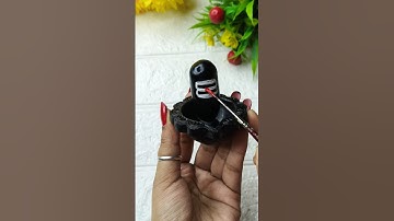 DIY Clay Shivling How To MakeShivling With Clay #diy #clayart #youtubeshorts #shorts #shiva #mahadev