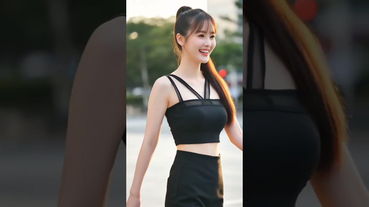 BEAUTIFUL GIRL IN VERSATILE STREET FASHION 🌸 | Casual Yet Elegant Outfit Ideas