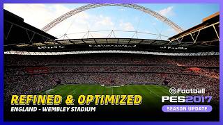 PES 2017 Stadium Server Update – Refined &amp; Optimized (Wembley Stadium — NAT England)