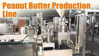 Fully Automatic Peanut Butter Production Line | From Raw Peanuts to Jar Filling#peanutbutter