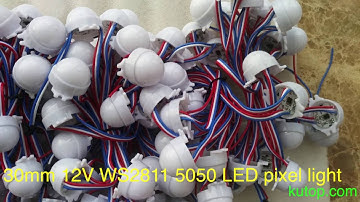 30mm 12V WS2811 RGB 5050 LED pixel point light - kutop.com