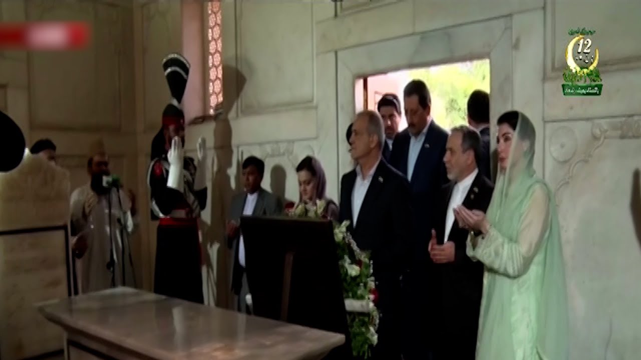 Iranian president pays respect at Iqbal’s mausoleum in Lahore
