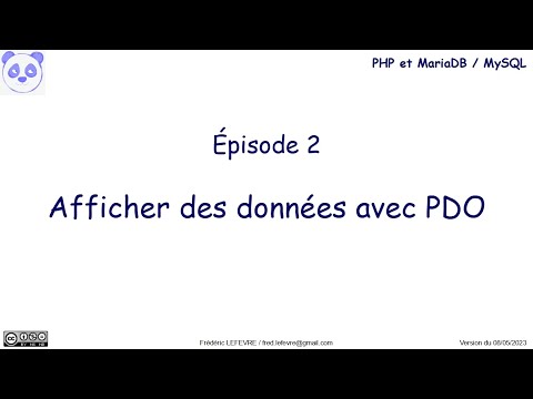 PHP et MariaDB - Épisode 2 - Afficher des données avec PDO