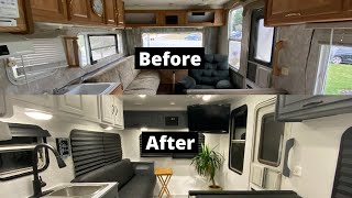 BEFORE AND AFTER RV RENOVATION | COMPLETE RV REMODEL |