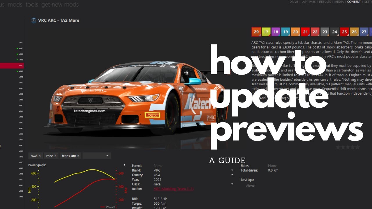 How to update multiple previews at the same time in Assetto Corsa ...