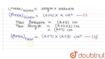 The length of a\r\nrectangle exceeds its breadth by 4 cm. If length and breadth are each\r\nincr...