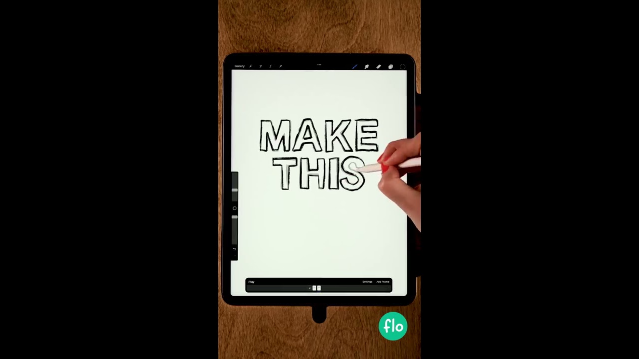 Easy Wiggly Text Animation In PROCREATE Shorts Quick Procreate Tutorial
