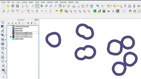 QGIS - Multiple Ring Buffer - Symmetrical Difference - Part II