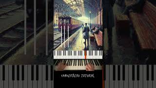 De la vida como pelicula, tragedia, comedia y ficción. Piano tutorial #canserbero #piano #tutorial