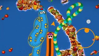 Jalan Sempit, Pada Nabrak Semua Cacing Alaska || Worms Zone screenshot 2