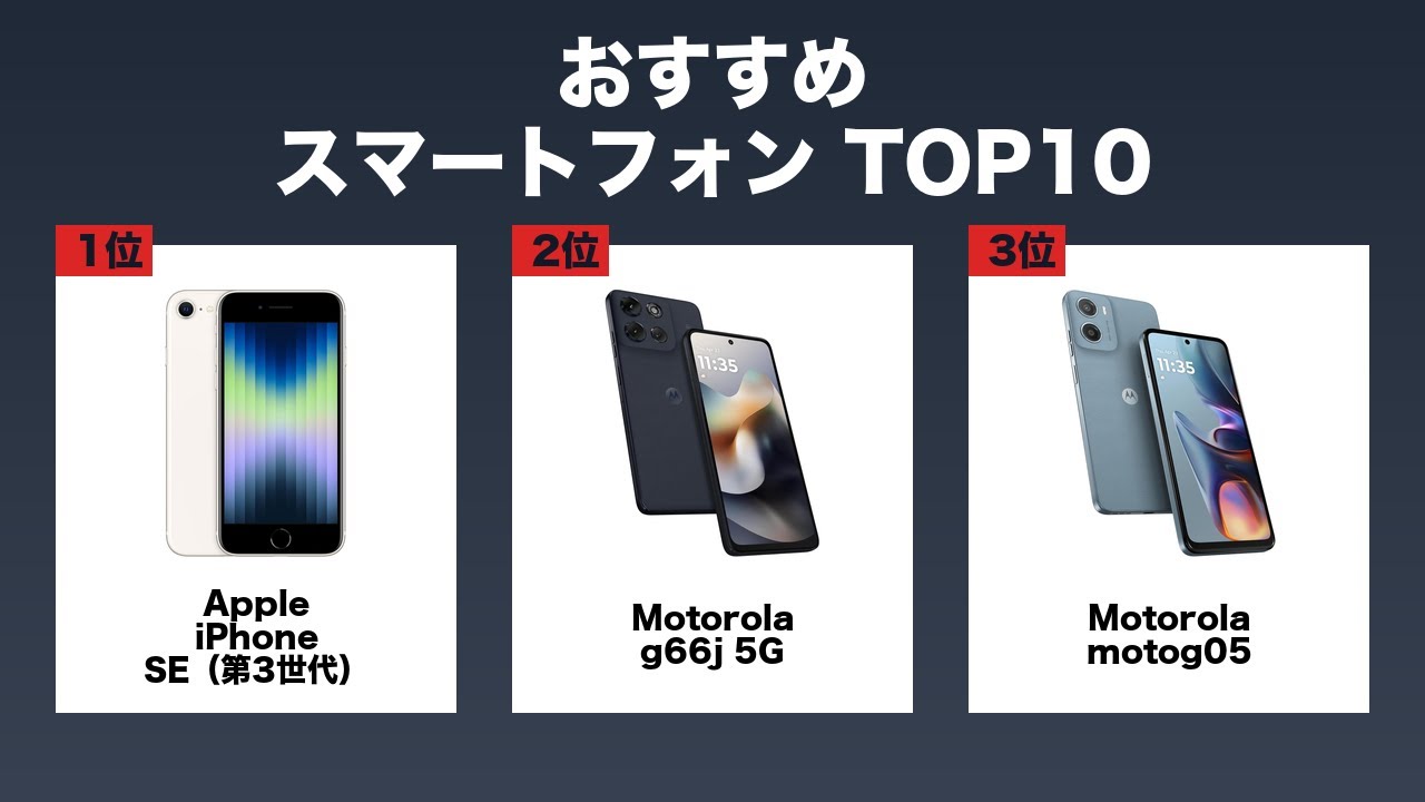 【保存版】スマートフォン おすすめ ランキングTOP10