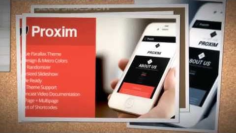PROXIM - WordPress Unique One-page Parallax Theme Download