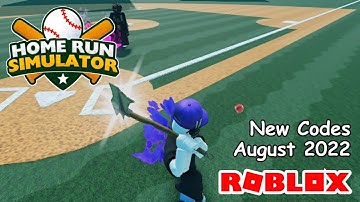 Roblox Home Run Simulator New Codes August 2022