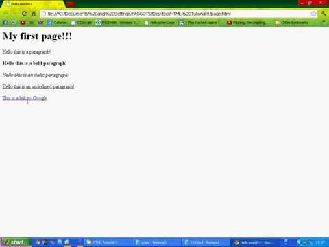 [TuT] HTML part3  - How to create links, change font size