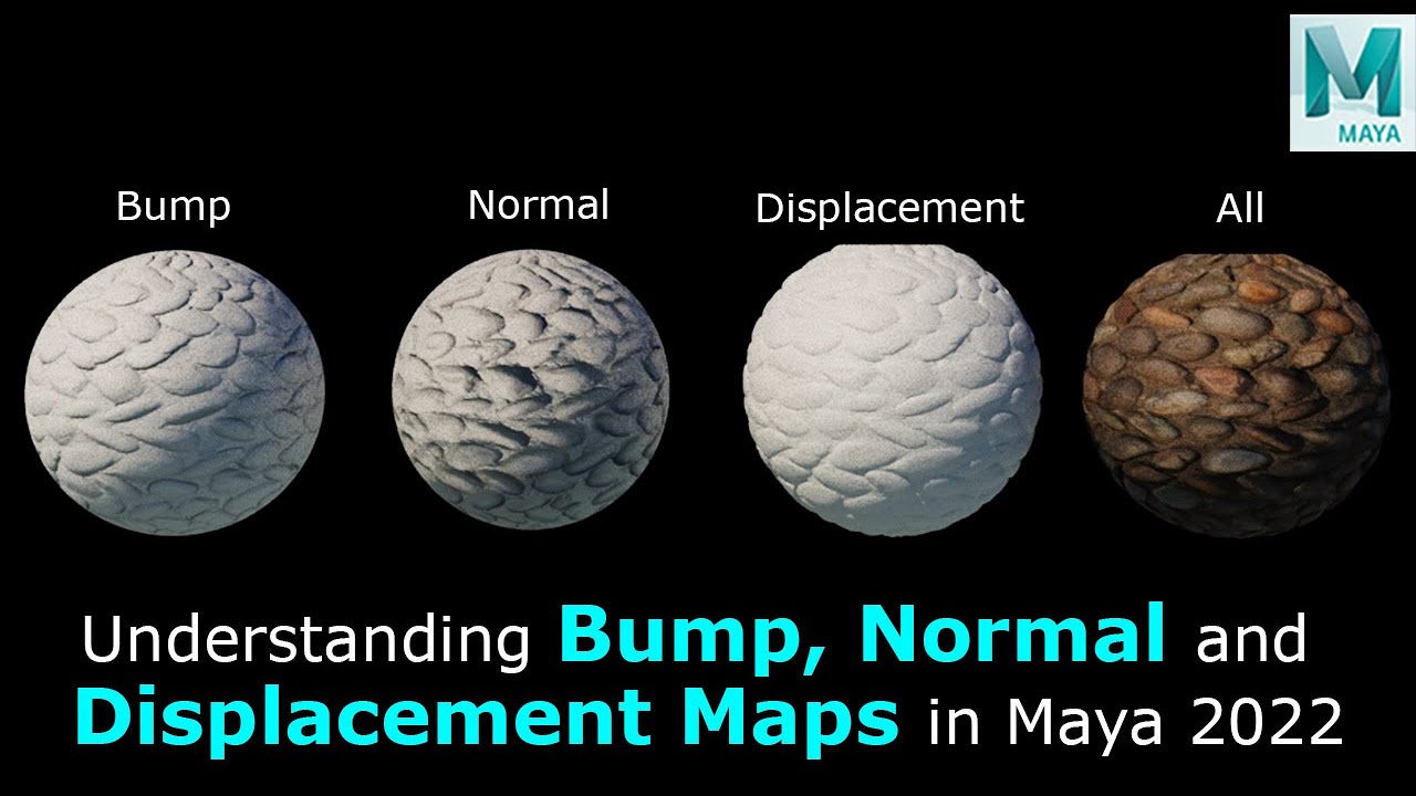 Understanding Bump Normal And Displacement Maps In Maya 2022 YouTube