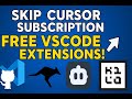 These FREE VSCode Extensions Are WAY Better! - Skip Cursor Monthly